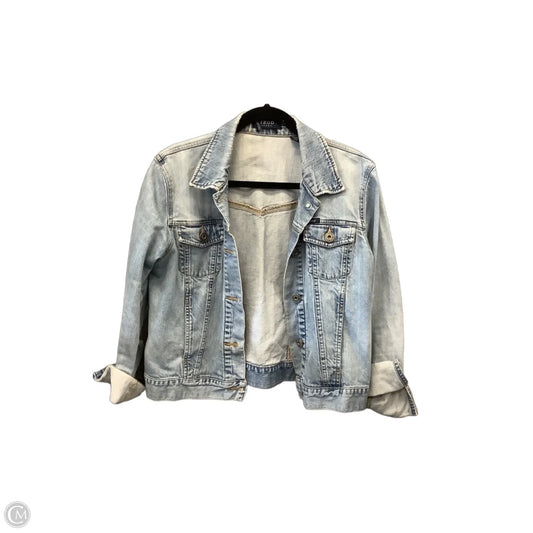 Jacket Denim By Izod In Blue Denim, Size: M