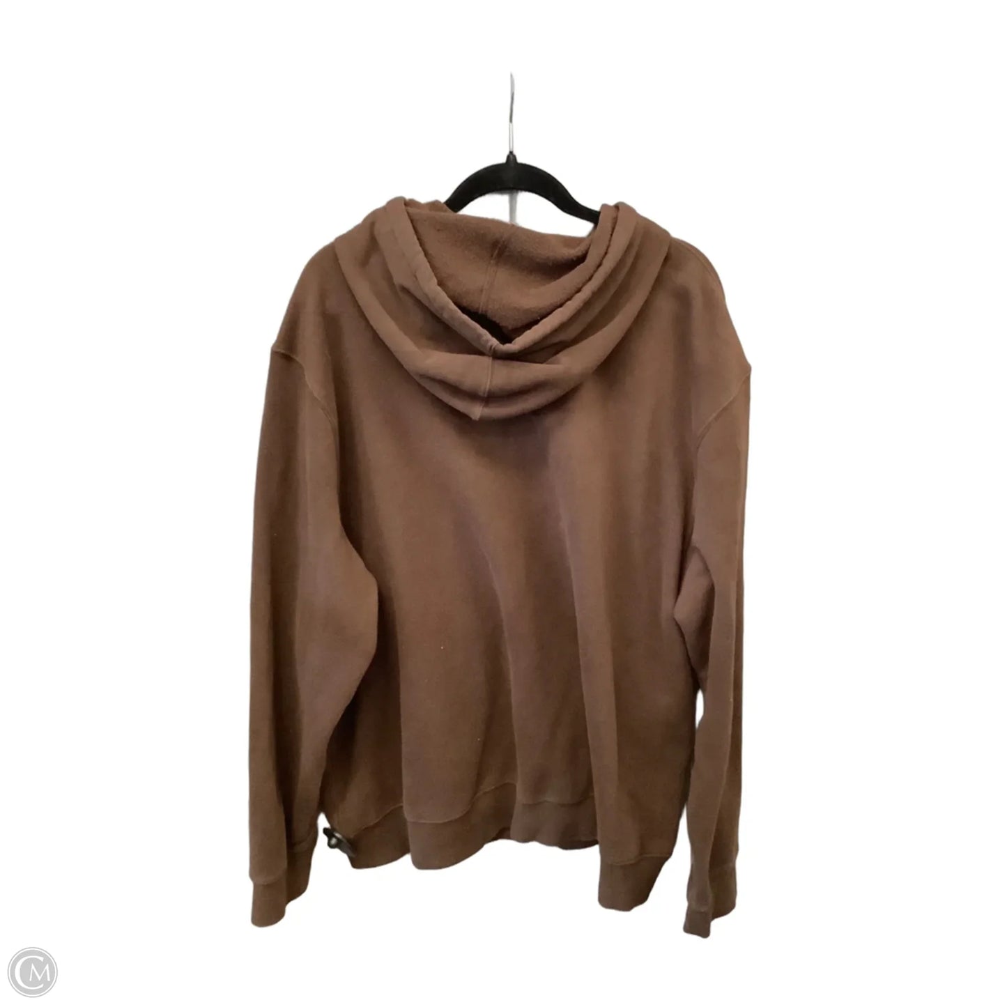 Athletic Top Long Sleeve Hoodie By Tek Gear In Brown, Size: Xxl