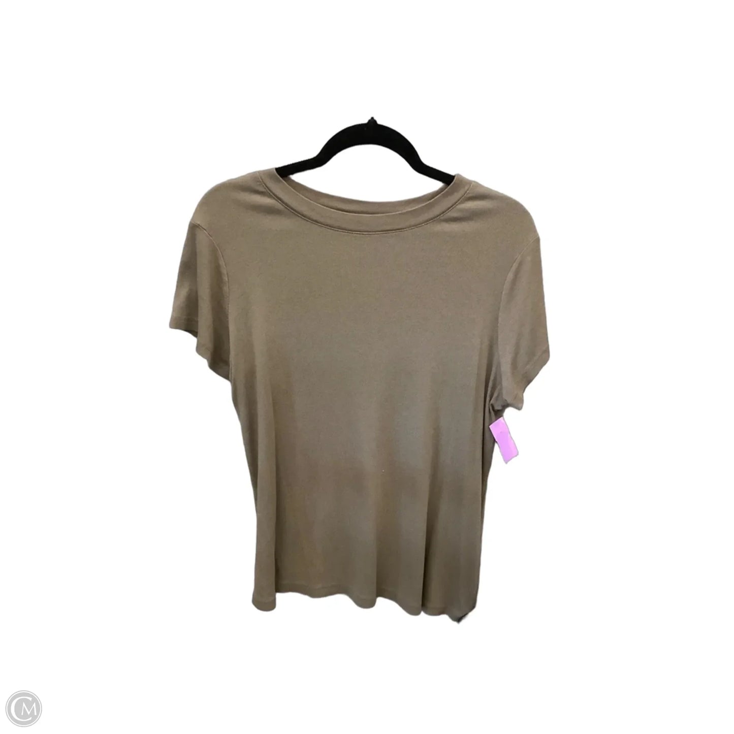Top Short Sleeve Basic By A New Day In Brown, Size: Xxl