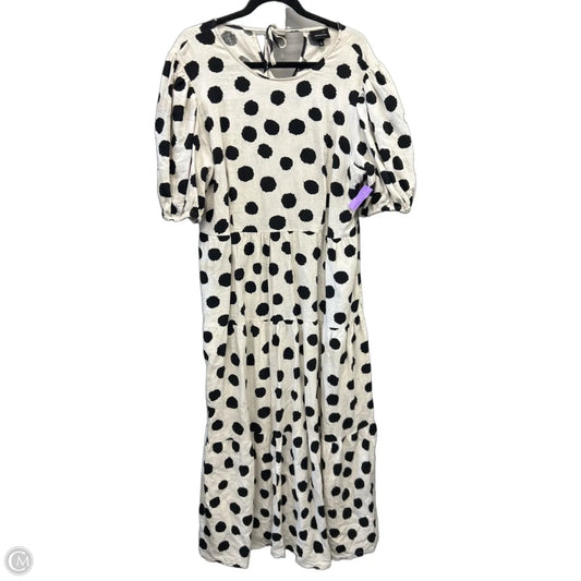 Dress Casual Maxi By Who What Wear In Polkadot Pattern, Size: L