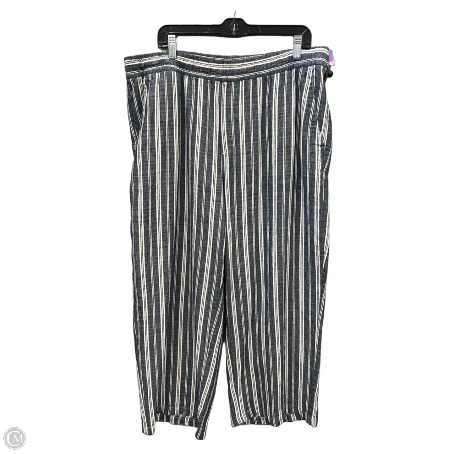 Pants Wide Leg By Old Navy In Striped Pattern, Size: 16