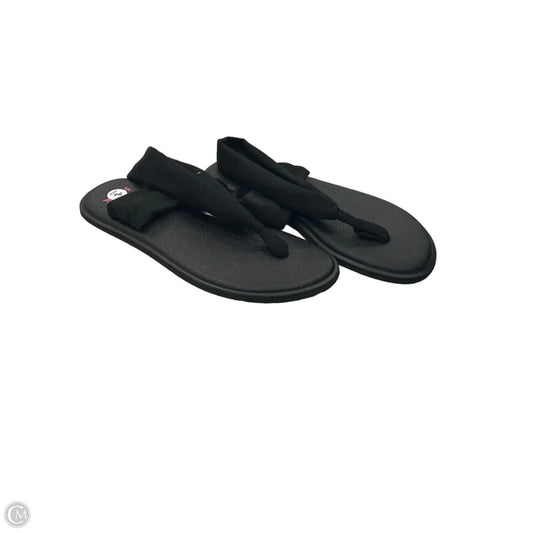 Sandals Flats By Sanuk In Black, Size: 7