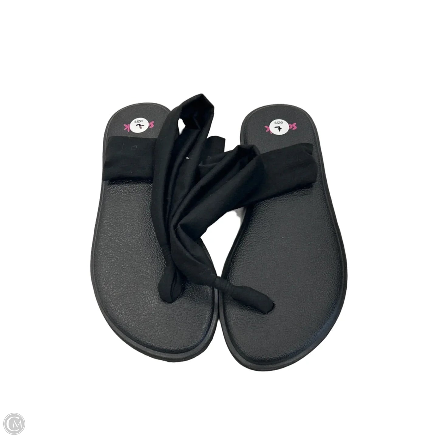 Sandals Flats By Sanuk In Black, Size: 7