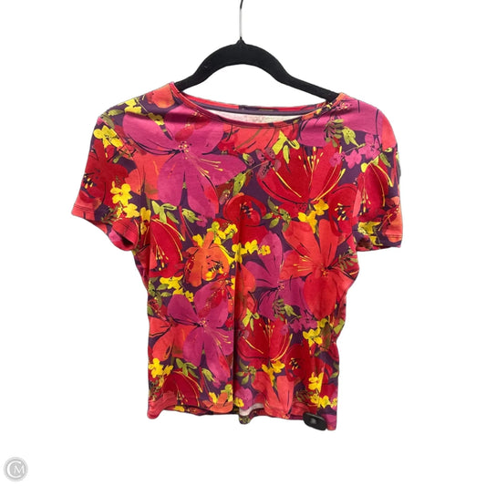 Top Short Sleeve By Croft And Barrow In Red, Size: Sp
