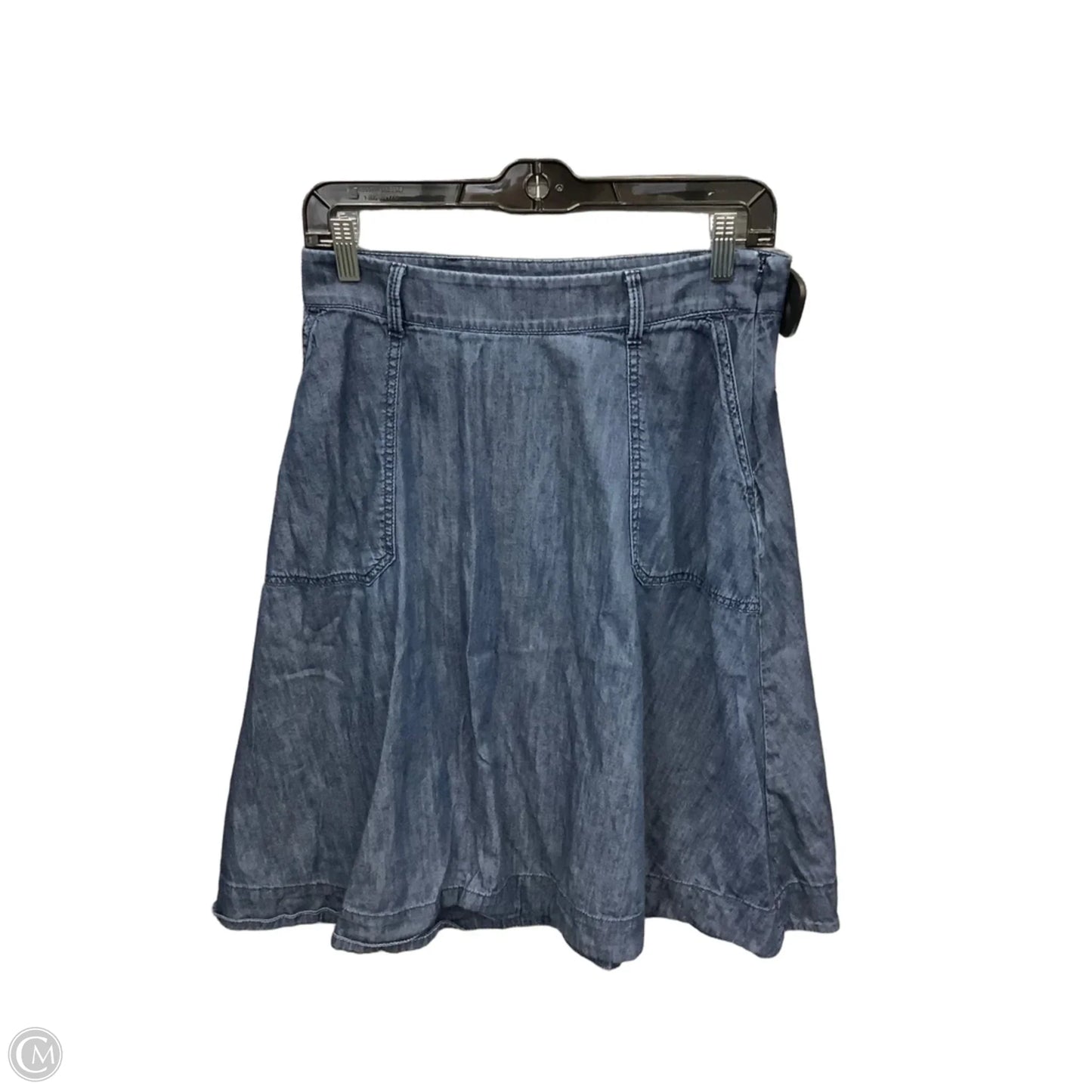 Skirt Midi By Talbots In Blue Denim, Size: 6p