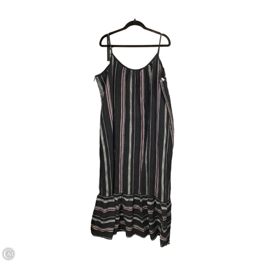 Dress Casual Maxi By Time And Tru In Black, Size: 3x