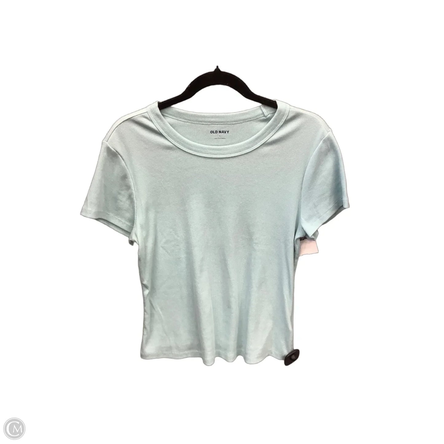 Top Short Sleeve Basic By Old Navy In Blue, Size: L