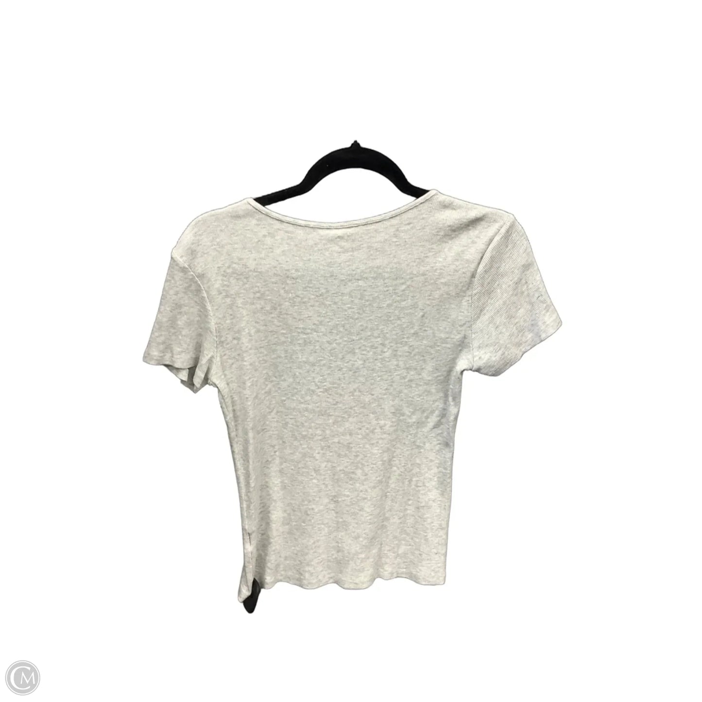 Top Short Sleeve Basic By H&m In Grey, Size: L