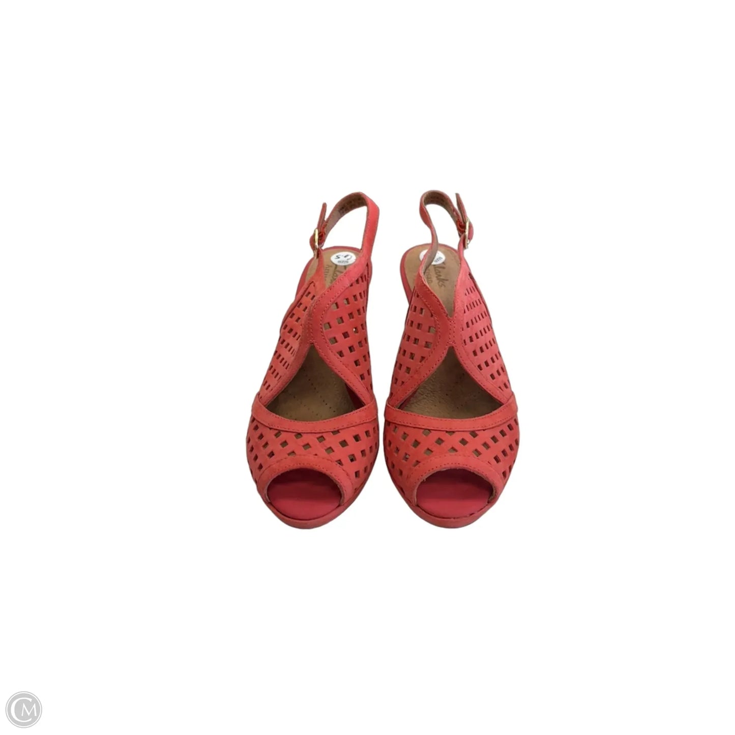 Sandals Heels Kitten By Clarks In Pink, Size: 6.5