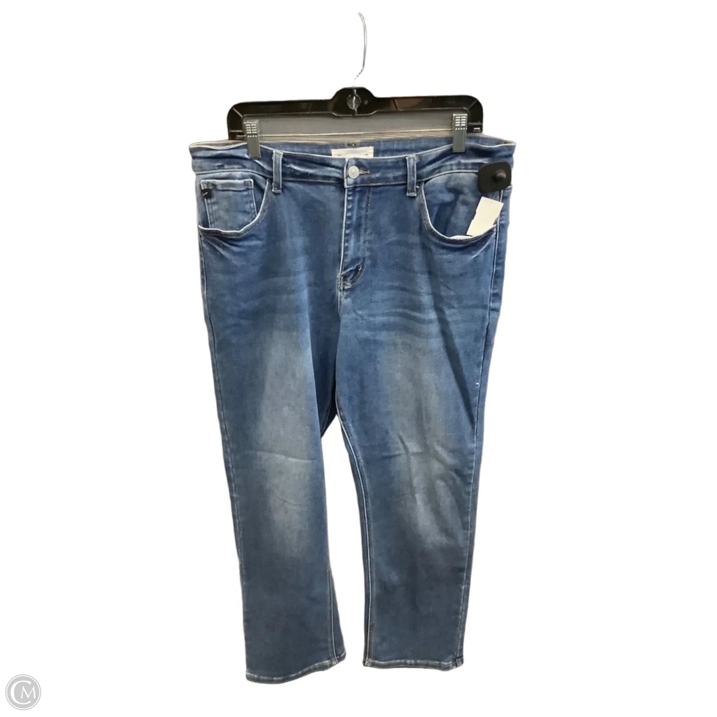 Jeans Straight By Kancan In Blue Denim, Size: 14