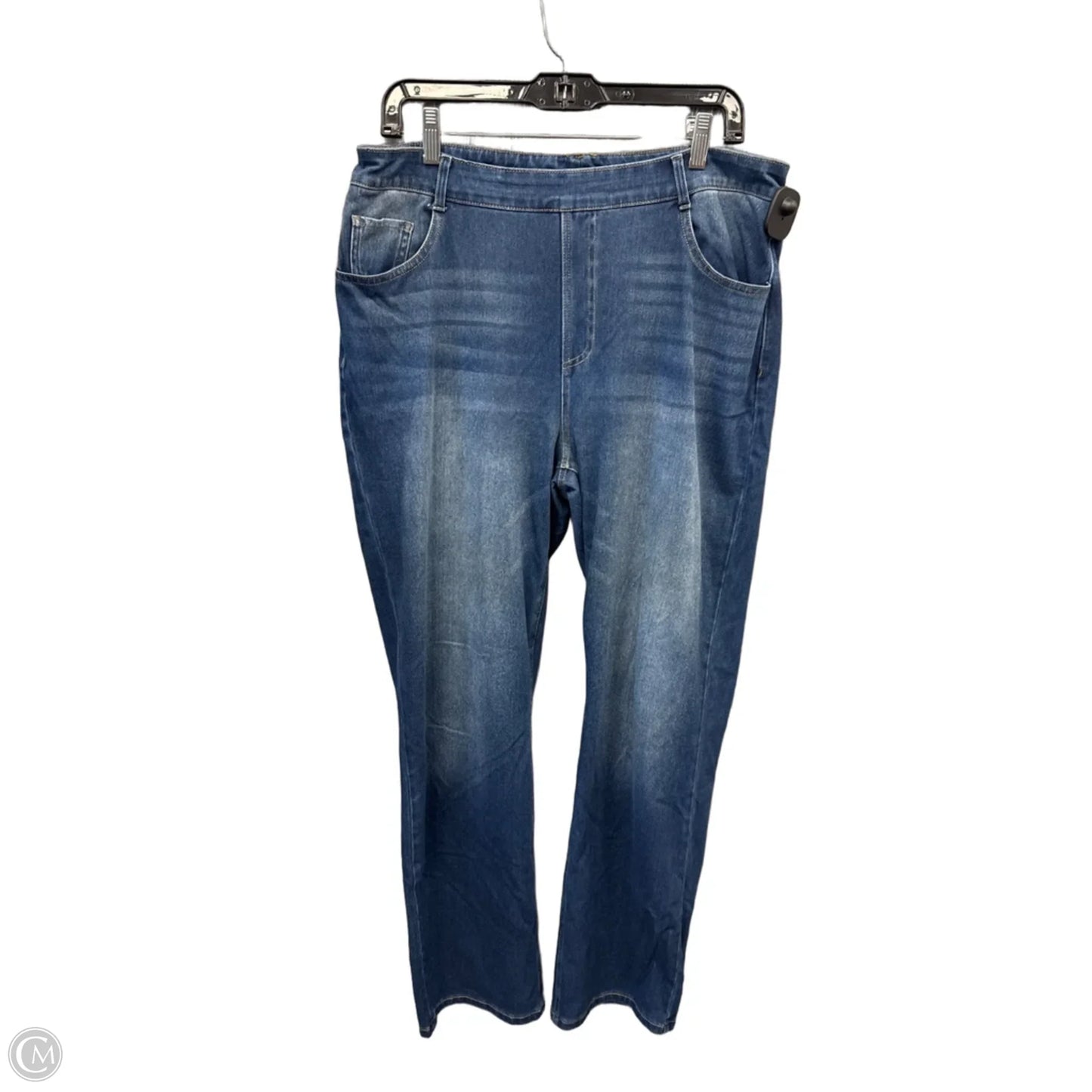 Jeans Straight By Halara In Blue Denim, Size: 14