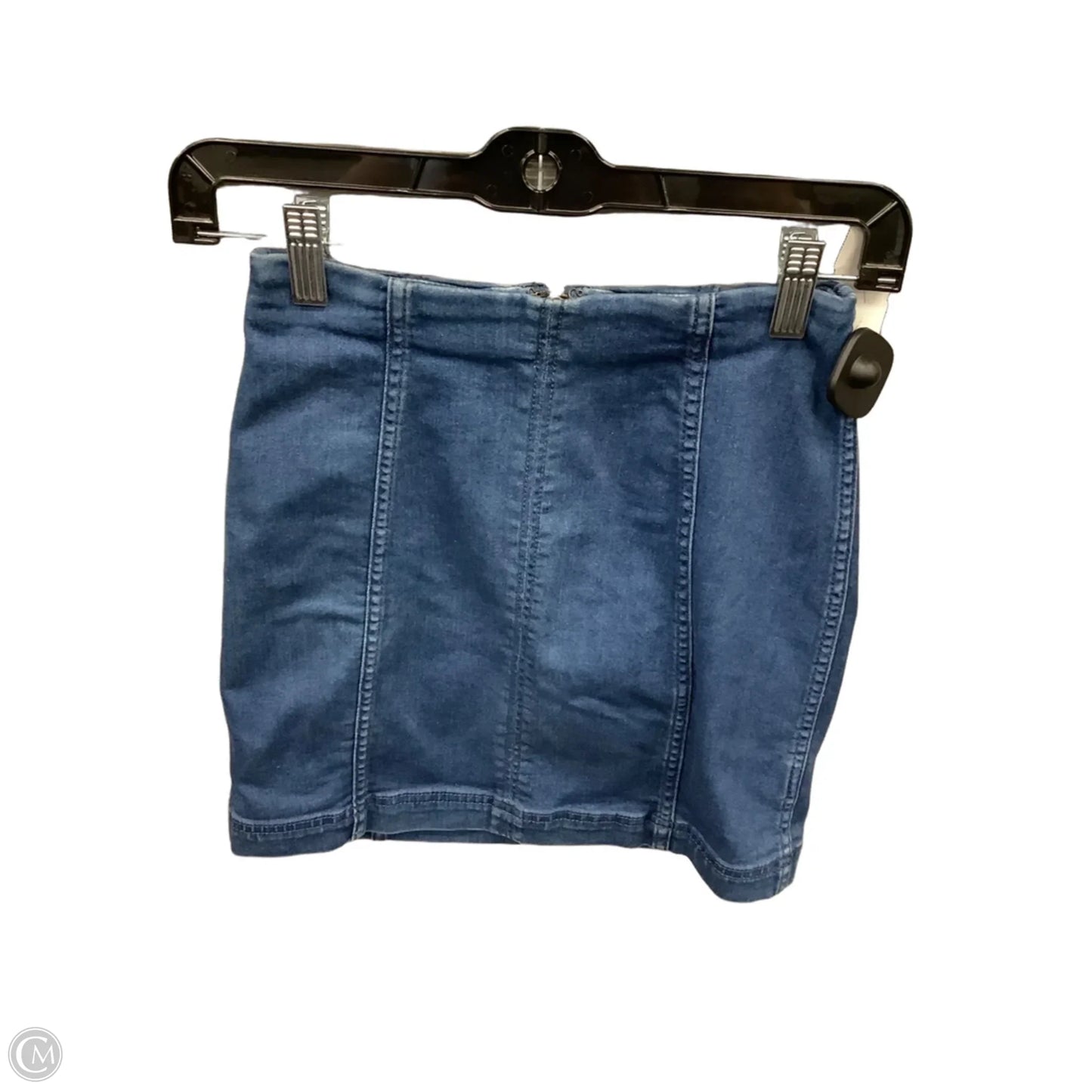 Skirt Mini & Short By Free People In Blue Denim, Size: 0