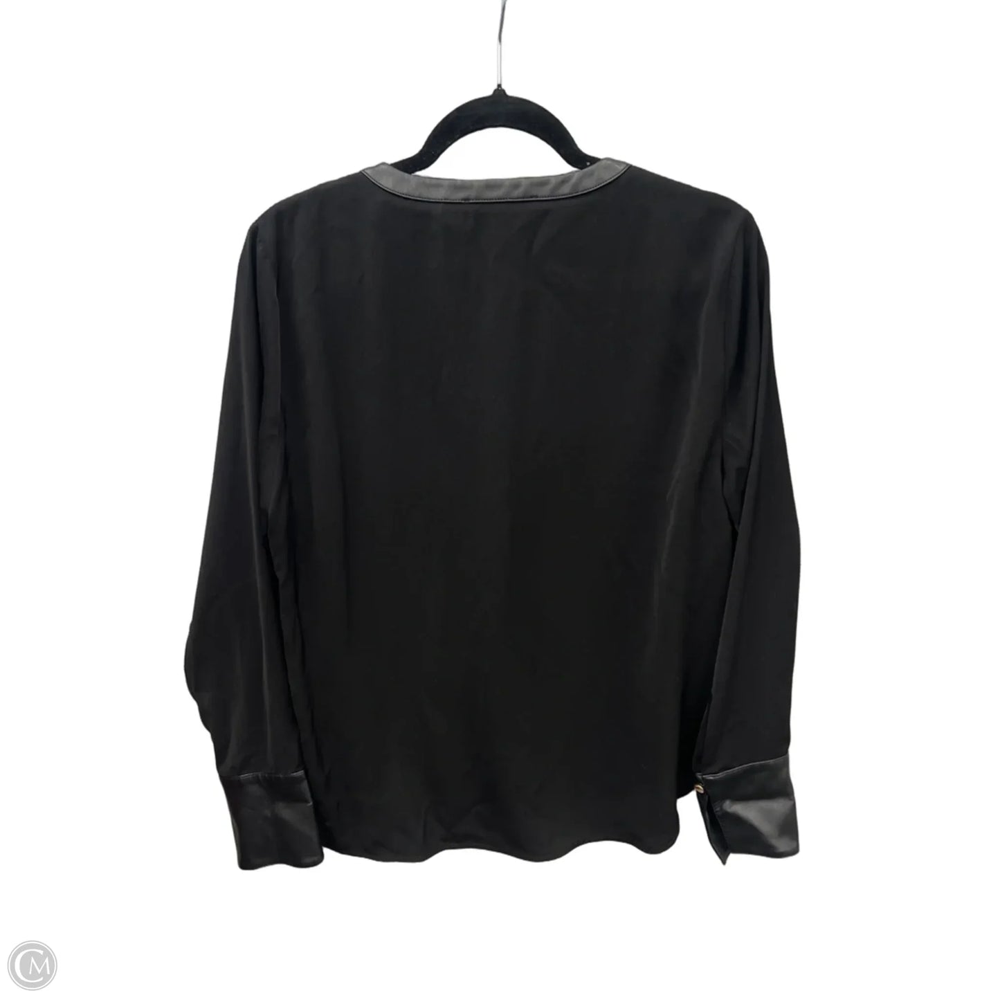 Top Long Sleeve By Michael By Michael Kors In Black, Size: L