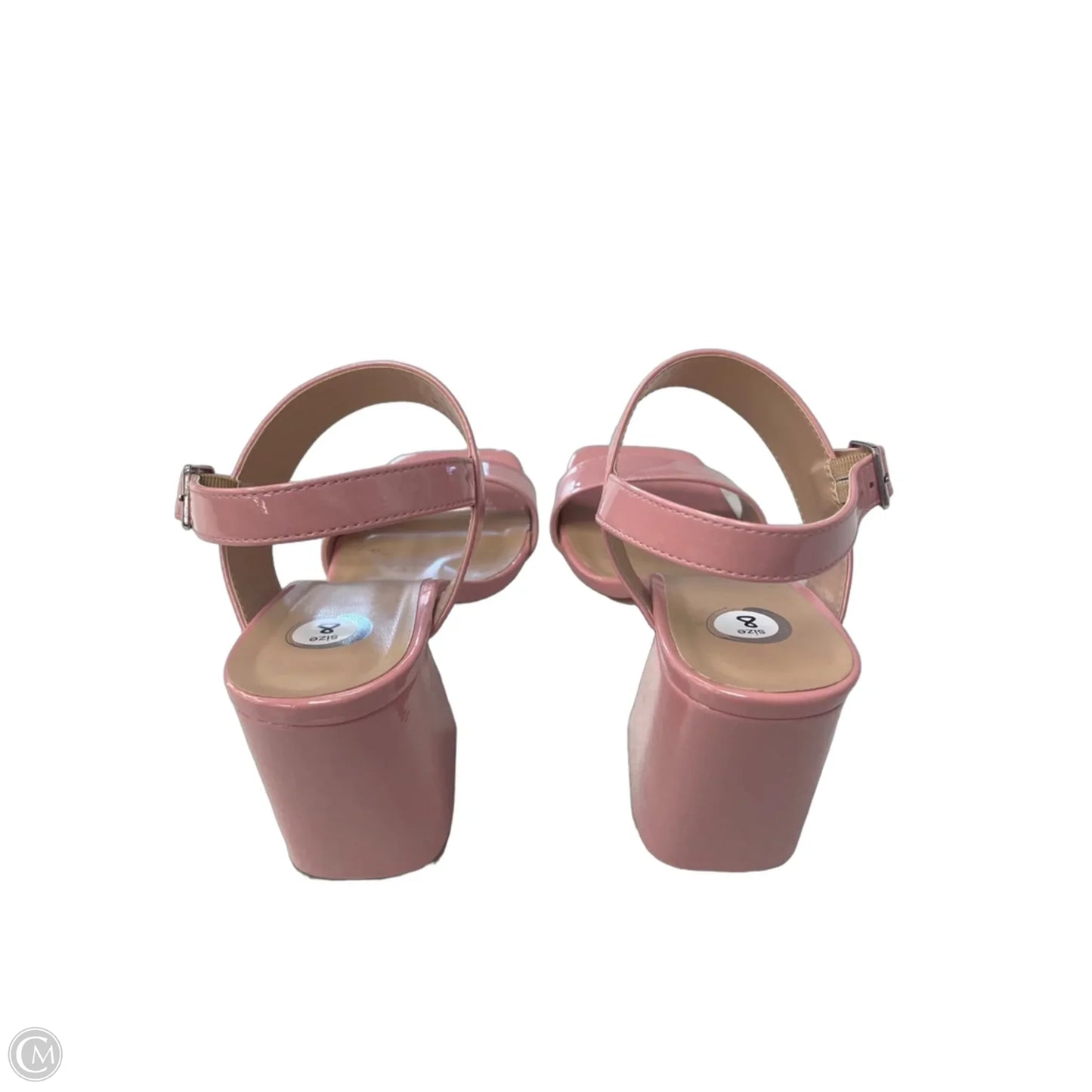 Sandals Heels Block By Clothes Mentor In Pink, Size: 8