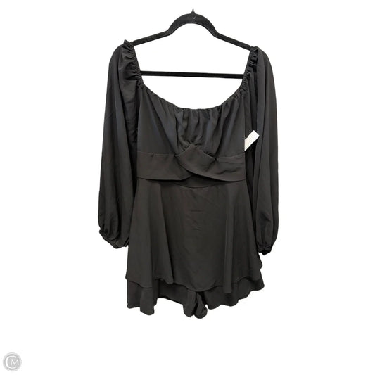 Romper By Clothes Mentor In Black, Size: Xl