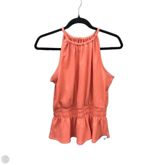 Top Sleeveless By Nine West In Orange, Size: S