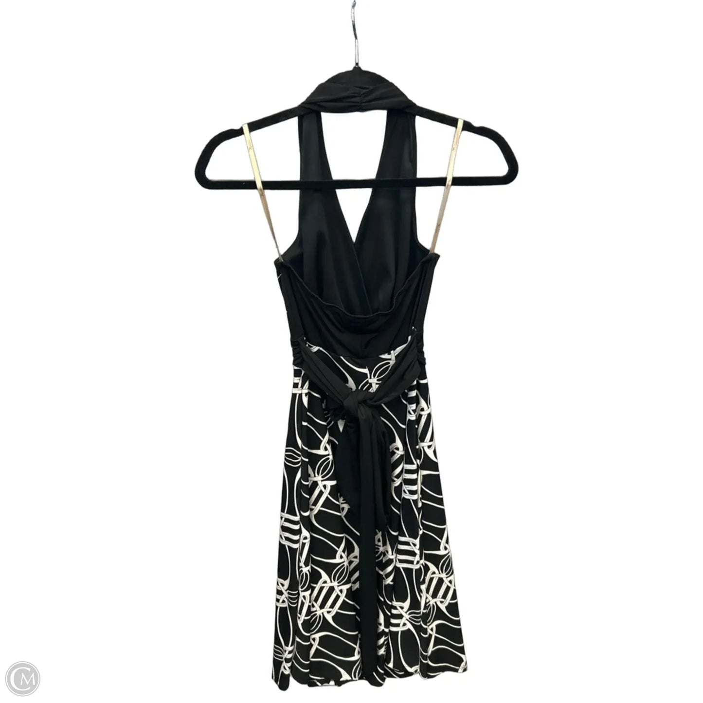 Dress Casual Midi By Clothes Mentor In Black & White, Size: S