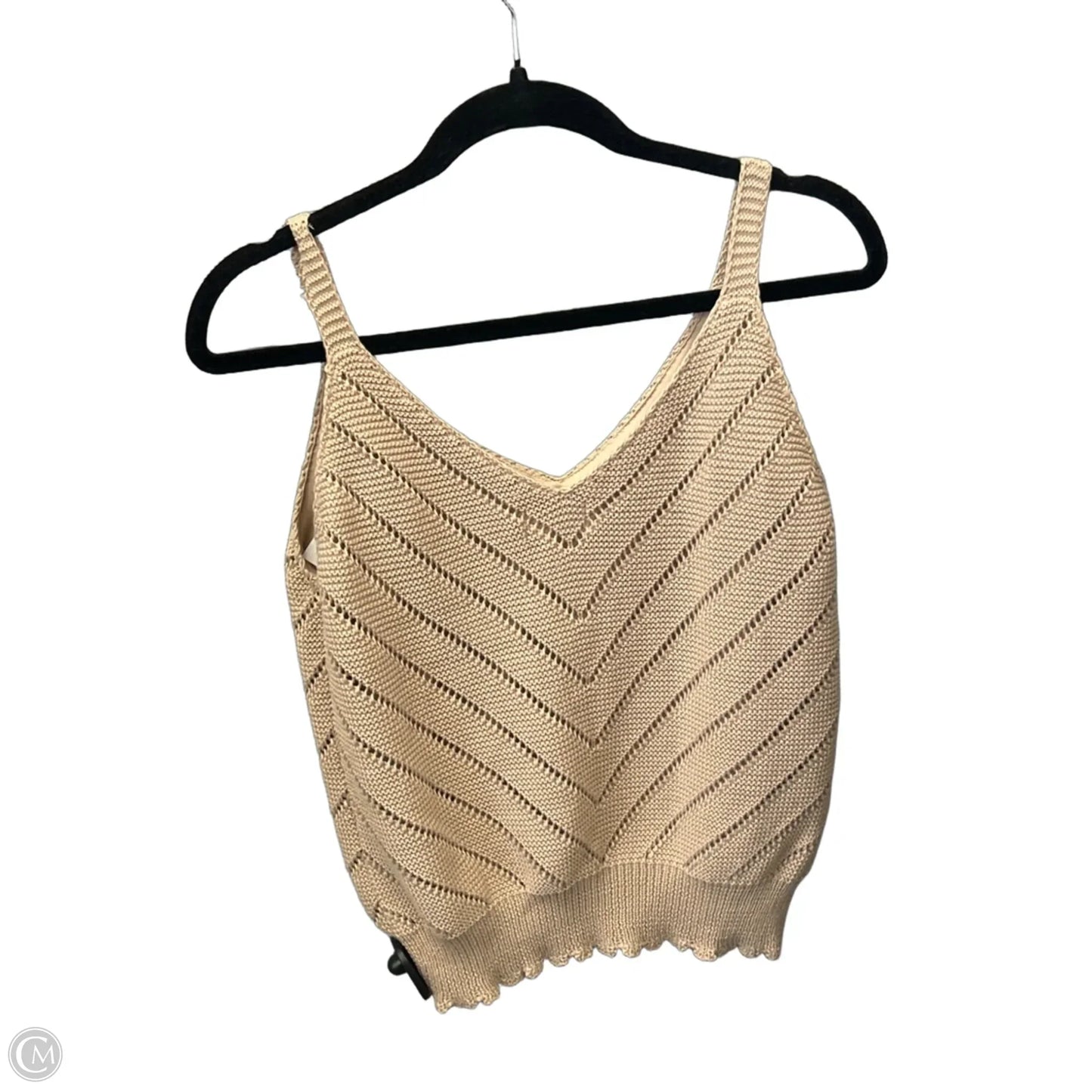 Top Sleeveless By Pink Lily In Brown, Size: S