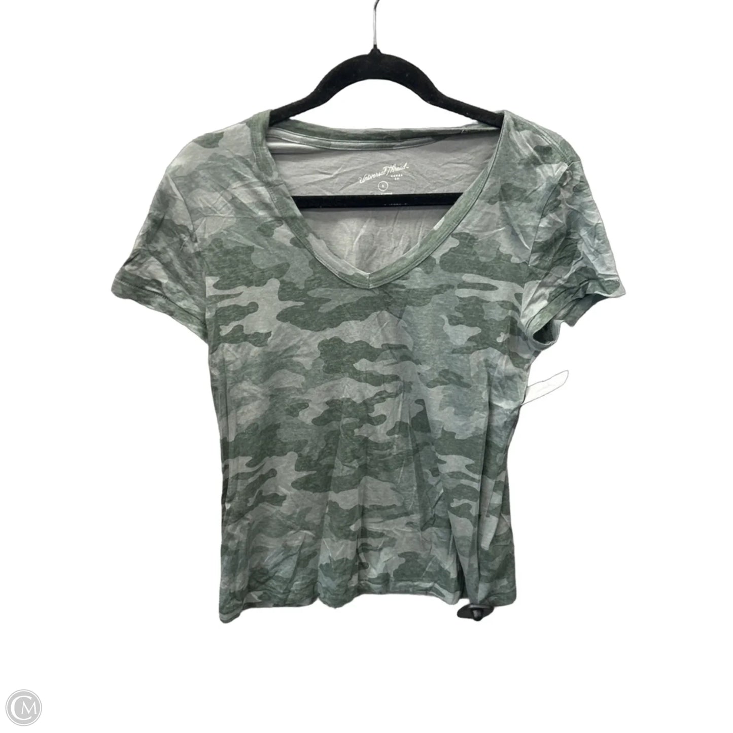 Top Short Sleeve By Universal Thread In Camouflage Print, Size: S