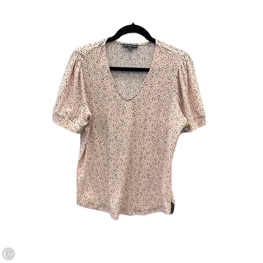 Top Short Sleeve By Adrianna Papell In Pink, Size: S