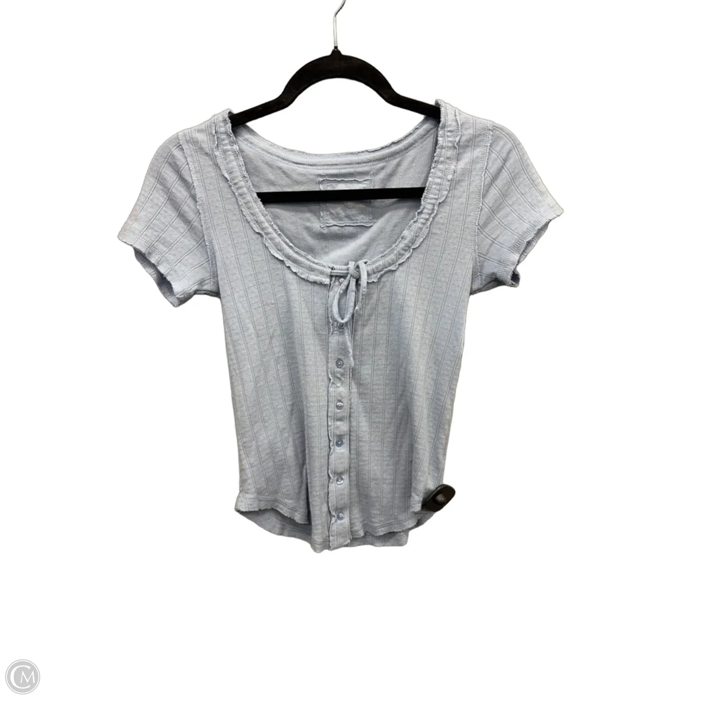 Top Short Sleeve By Aerie In Blue, Size: Sp