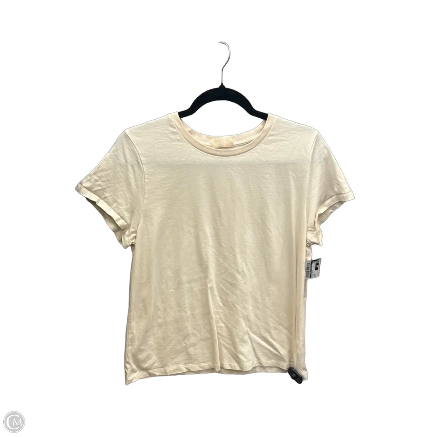 Top Short Sleeve Basic By Clothes Mentor In Yellow, Size: L