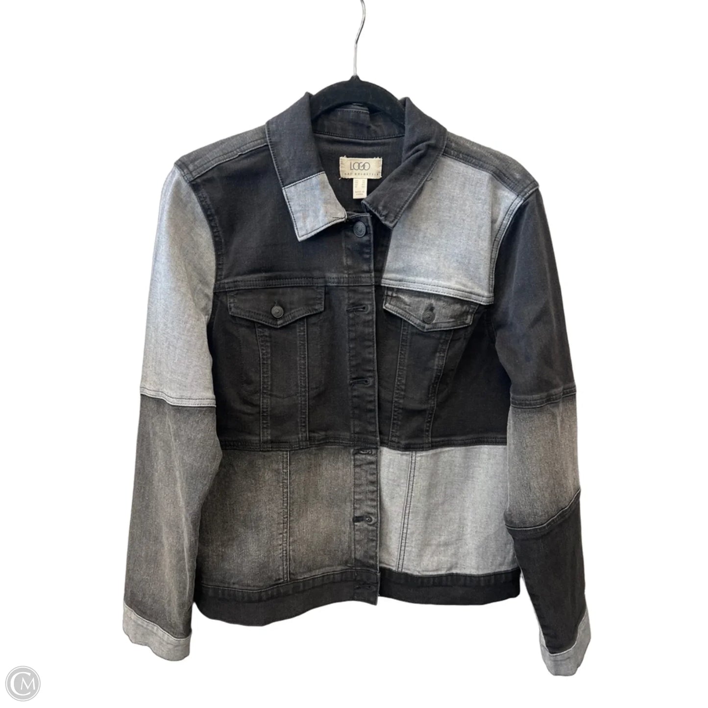 Jacket Denim By Logo In Black Denim, Size: Xl