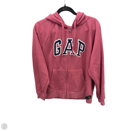 Sweatshirt Hoodie By Gap In Pink, Size: L