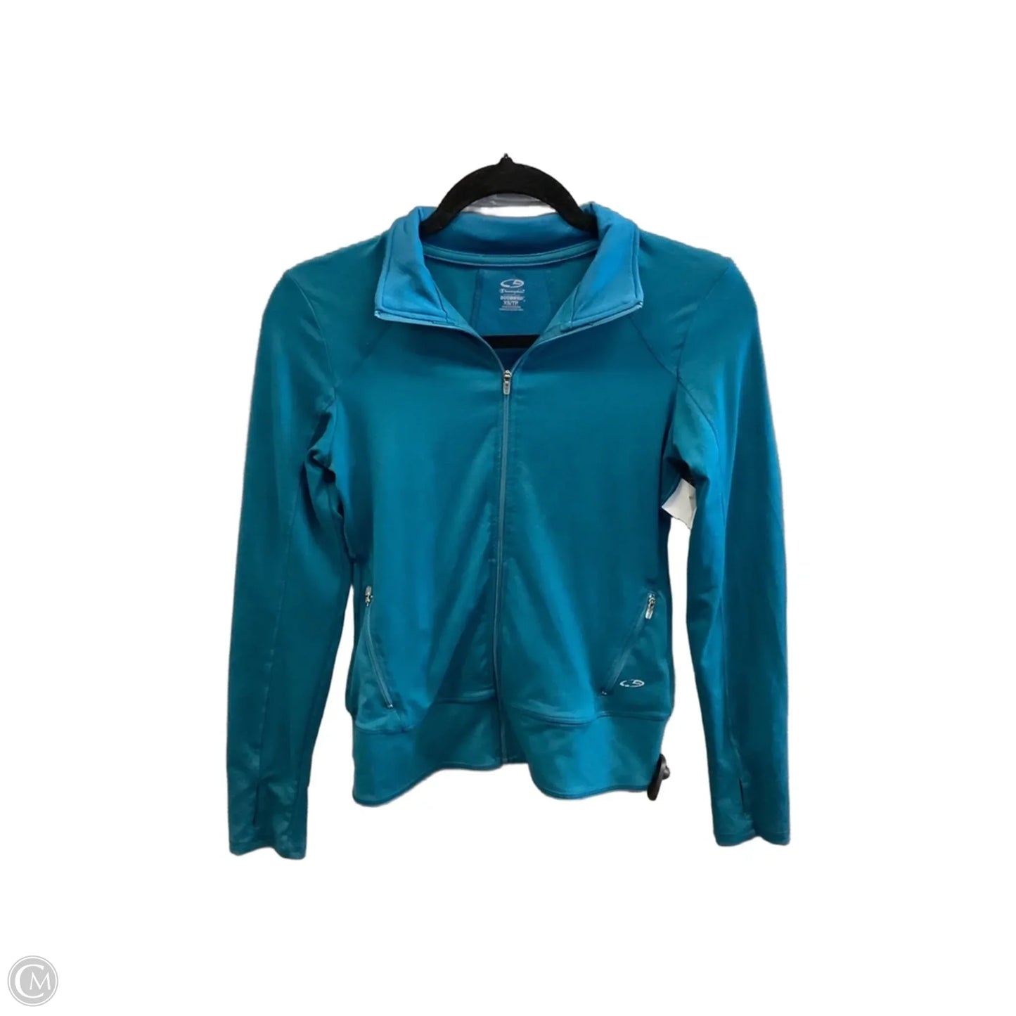 Athletic Jacket By Champion In Blue, Size: Xs