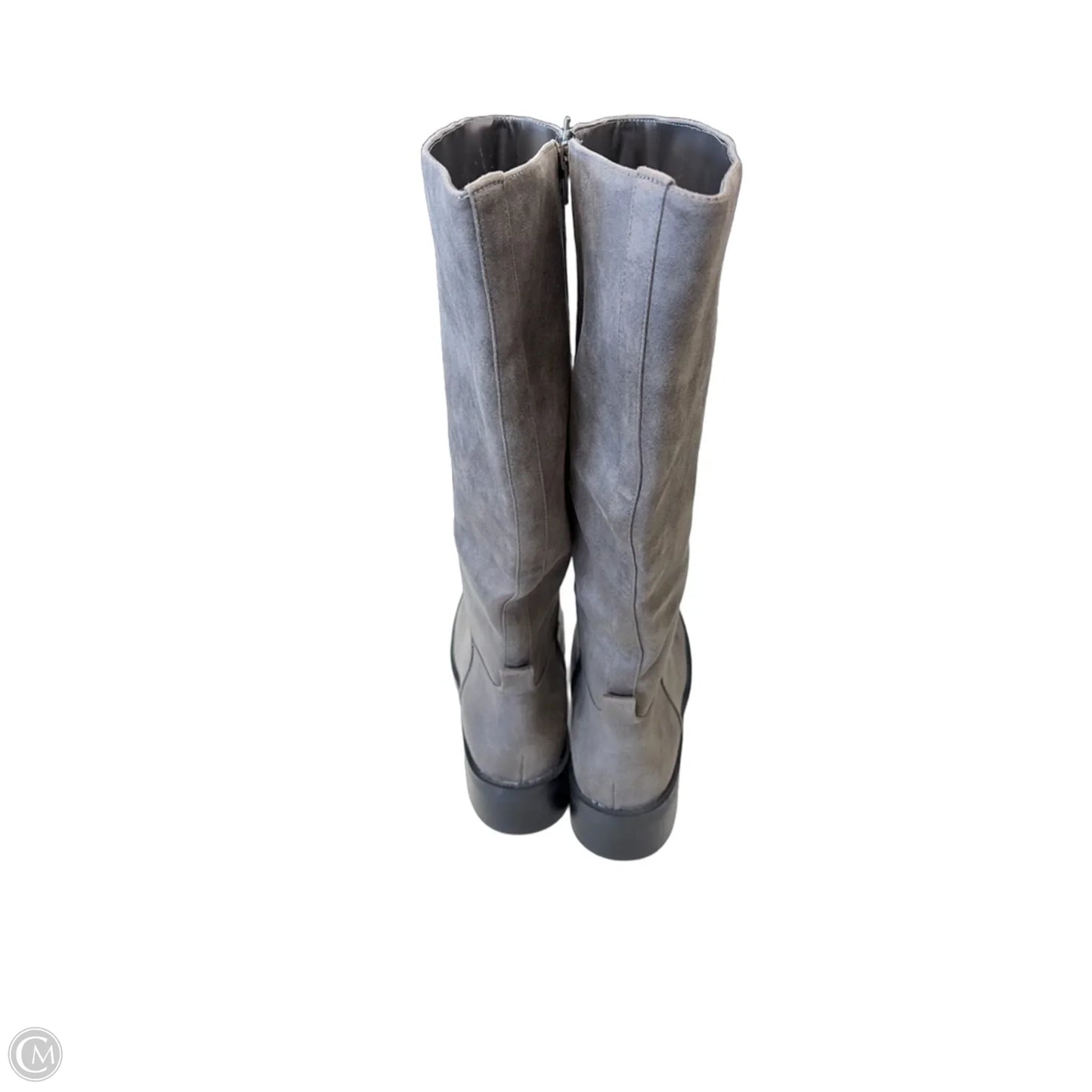 Boots Knee Flats By Shein In Grey, Size: 10