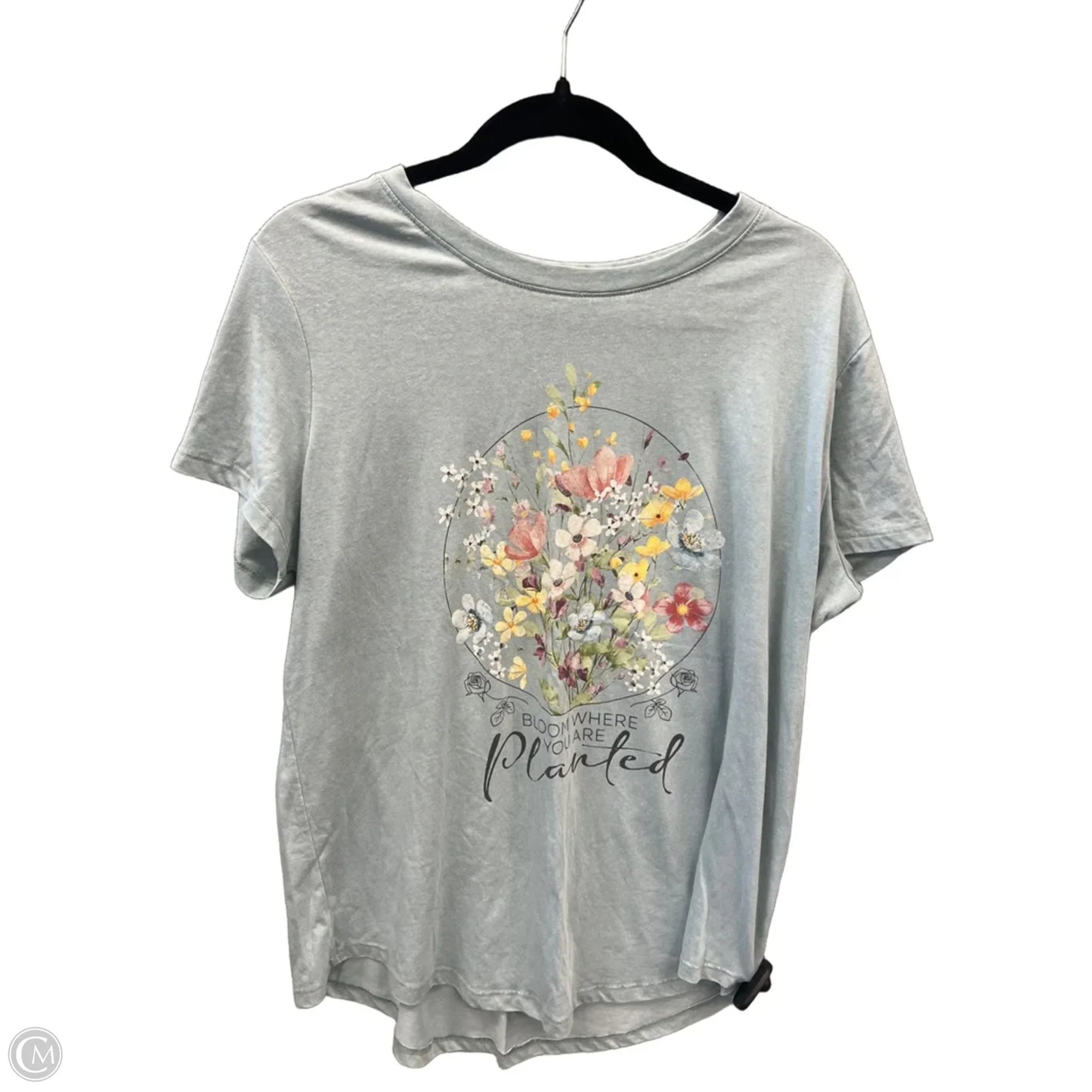 Top Short Sleeve Basic By Maurices In Blue, Size: Xl