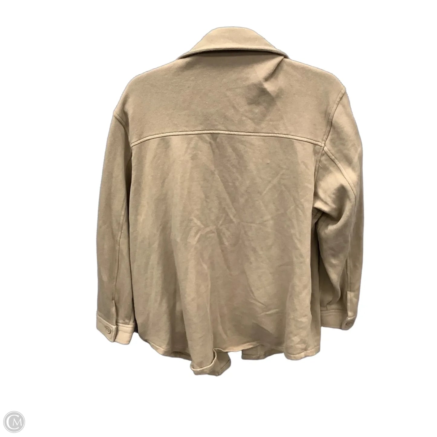 Jacket Shirt By Old Navy In Tan, Size: L