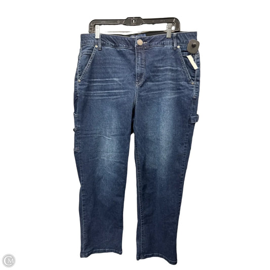 Jeans Cropped By Democracy In Blue Denim, Size: 16