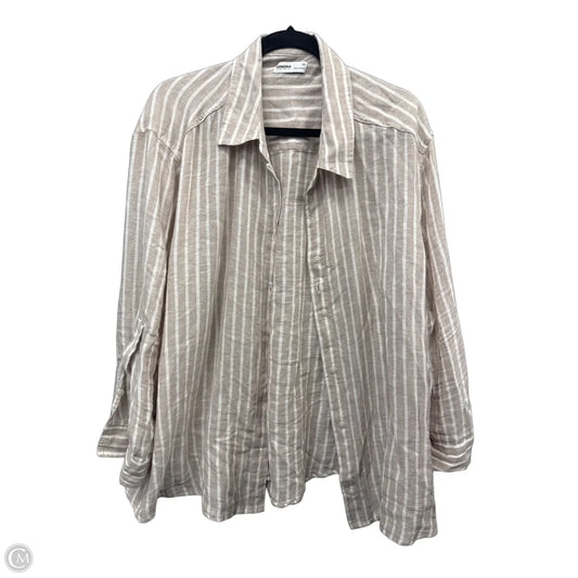 Top Long Sleeve By Sonoma In Striped Pattern, Size: Xl