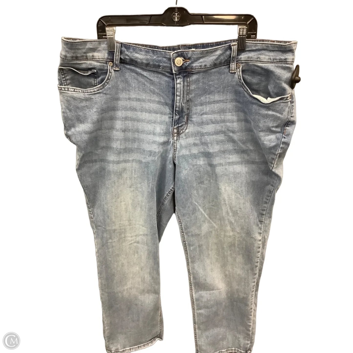 Jeans Straight By Maurices In Blue Denim, Size: 24