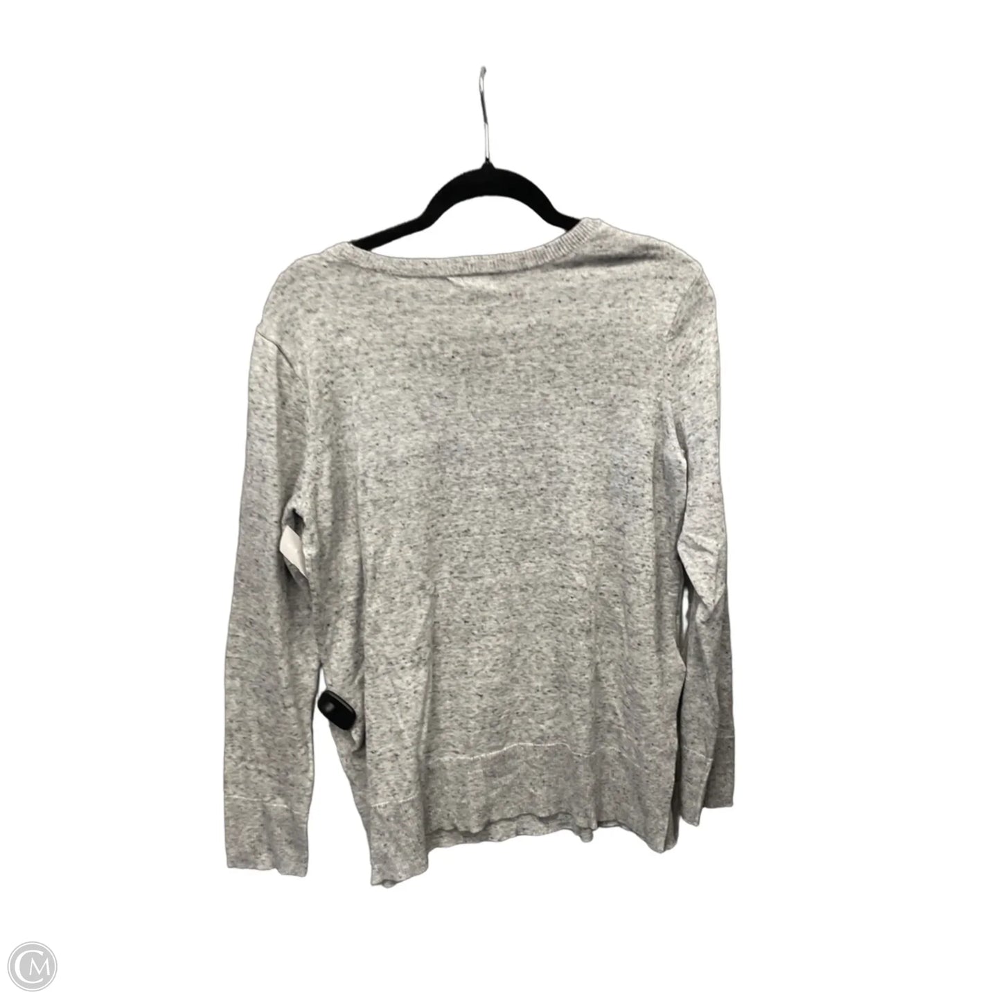 Top Long Sleeve By Maison Jules In Grey, Size: M