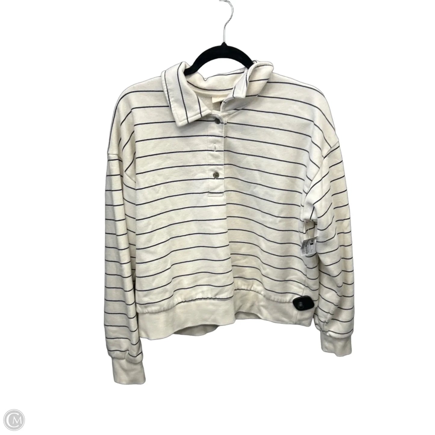Sweatshirt Collar By Universal Thread In Striped Pattern, Size: L