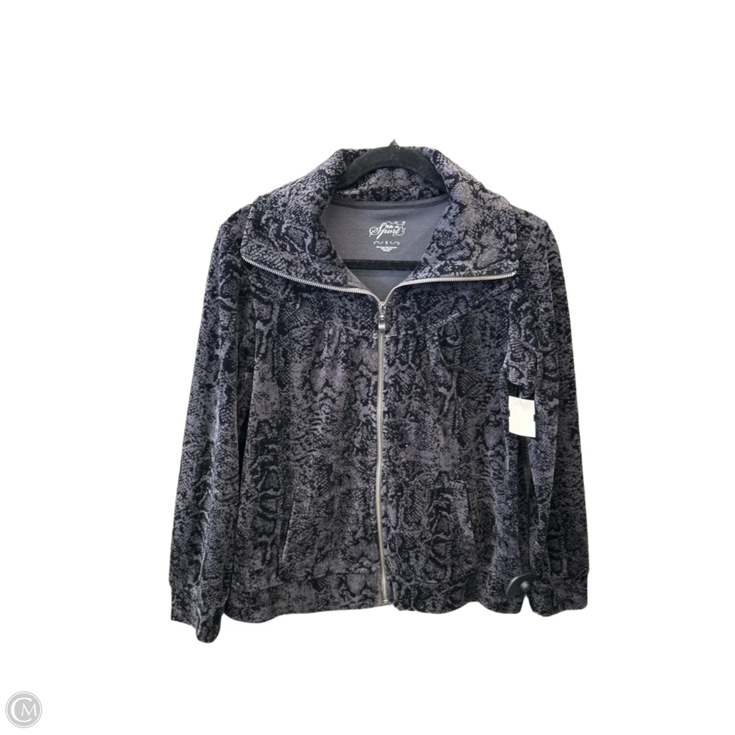 Athletic Jacket By Style And Company Sport In Grey, Size: S