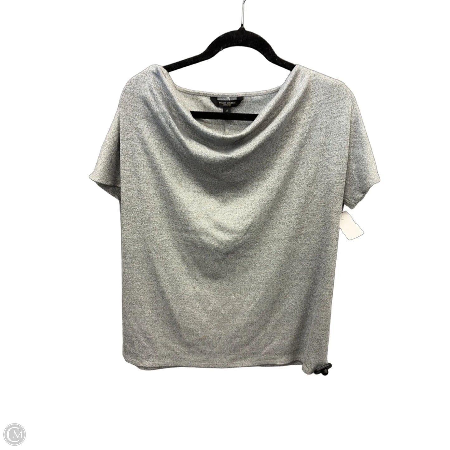 Top Short Sleeve By Banana Republic In Grey, Size: M