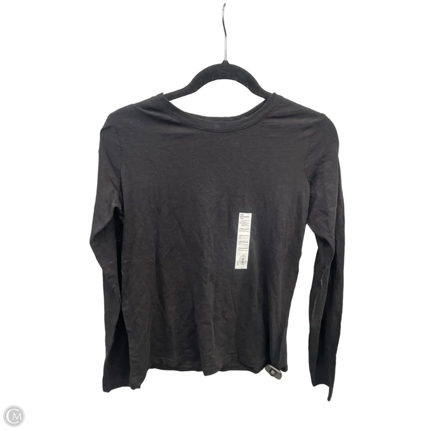 Top Long Sleeve Basic By Sonoma In Black, Size: Xs