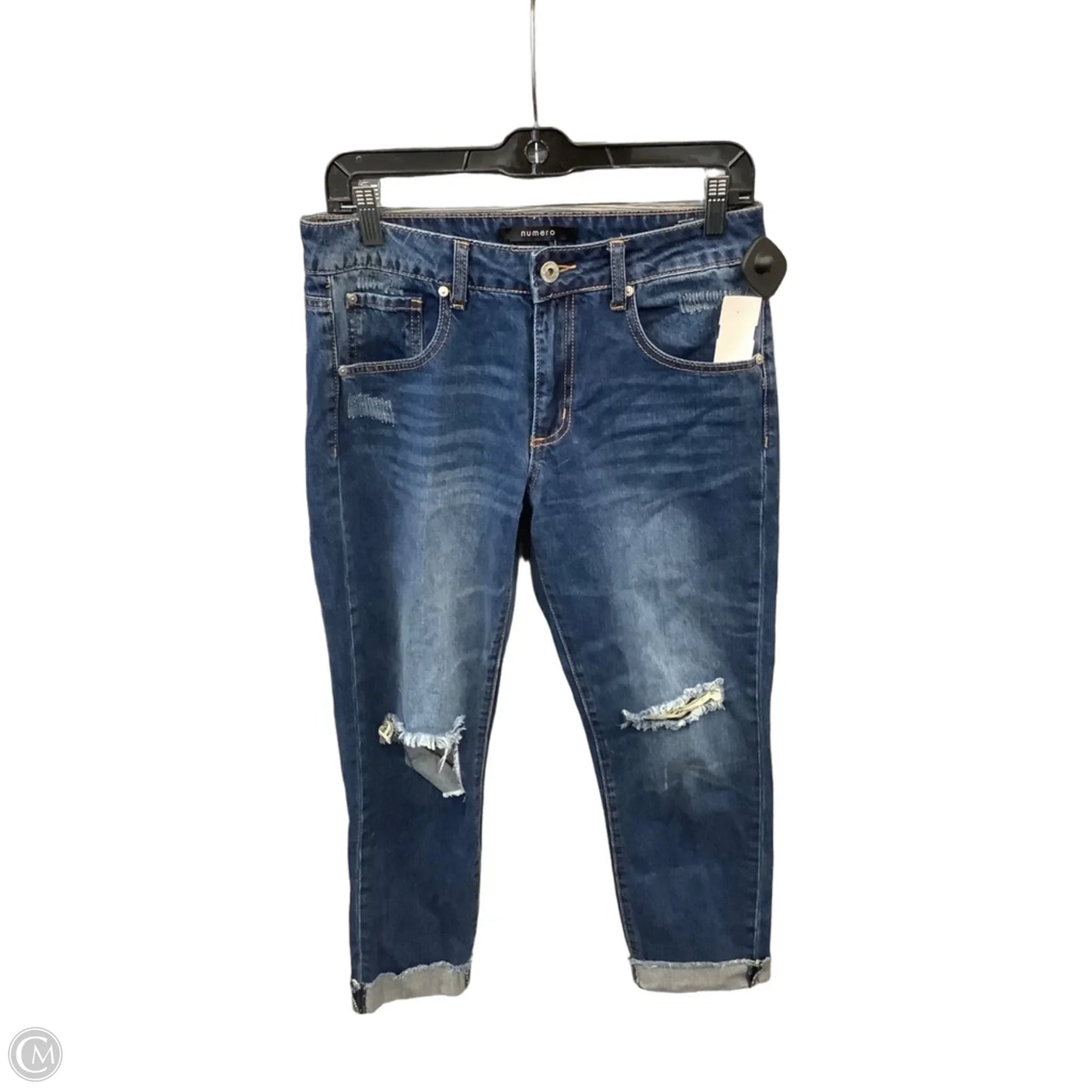 Jeans Cropped By Clothes Mentor In Blue Denim, Size: 4