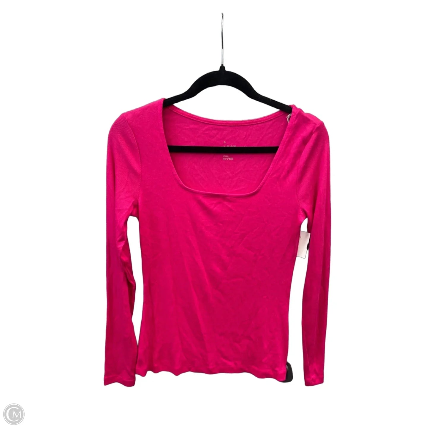 Top Long Sleeve Basic By A New Day In Pink, Size: S