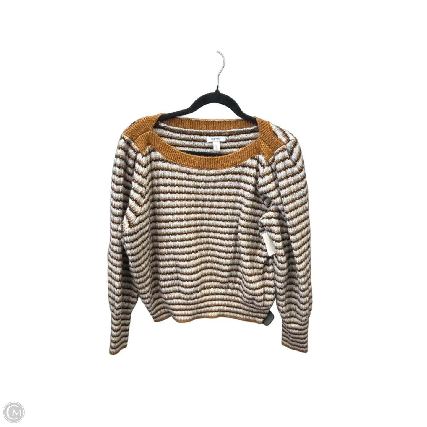 Sweater By Nine West In Striped Pattern, Size: Xl