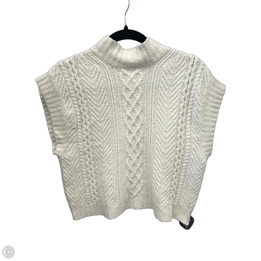 Sweater Short Sleeve By Pink Rose In Cream, Size: M