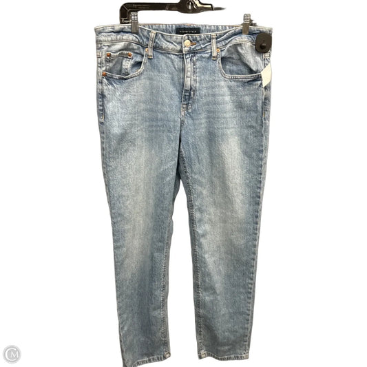 Jeans Straight By Aeropostale In Blue Denim, Size: 14