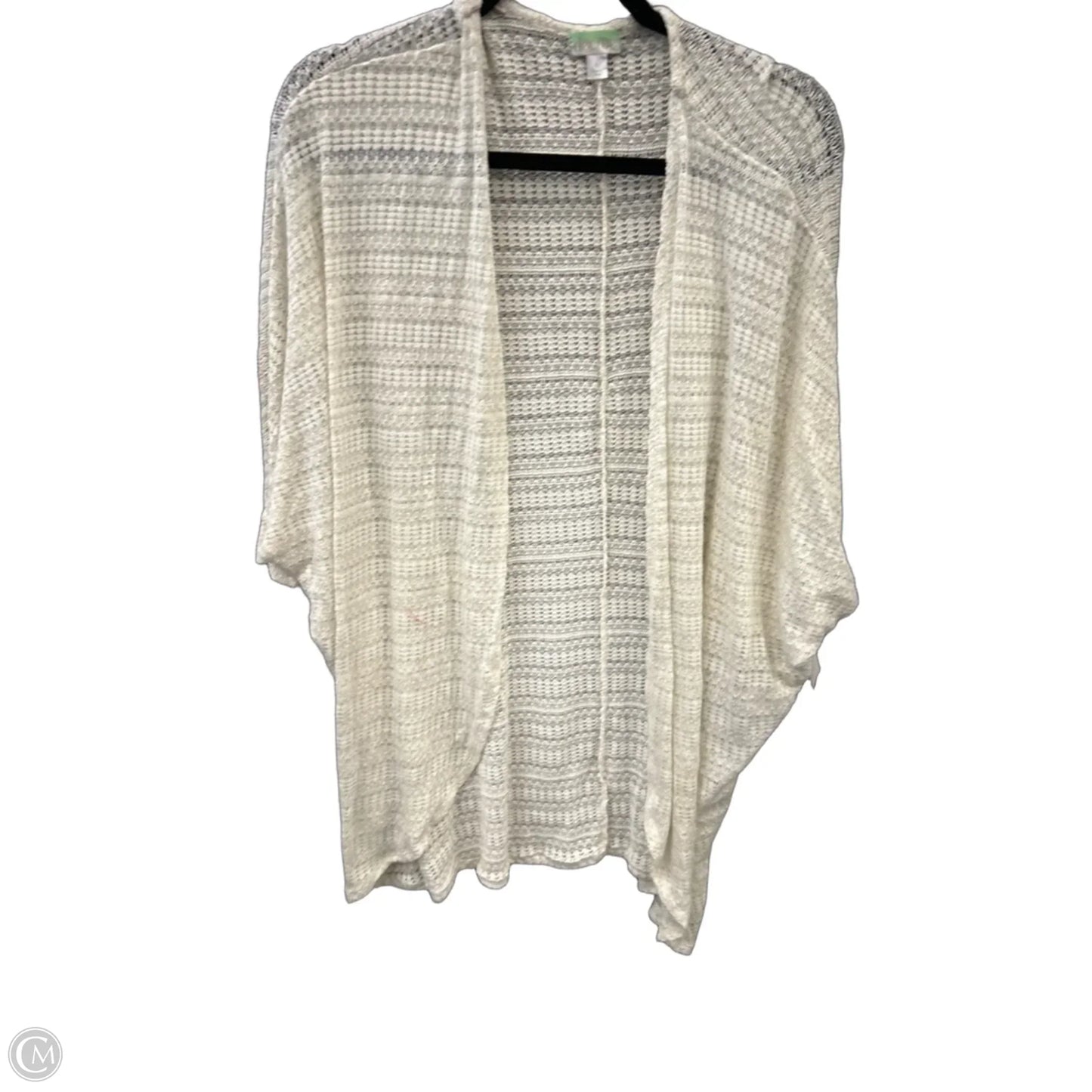 Cardigan By Decree In White, Size: L