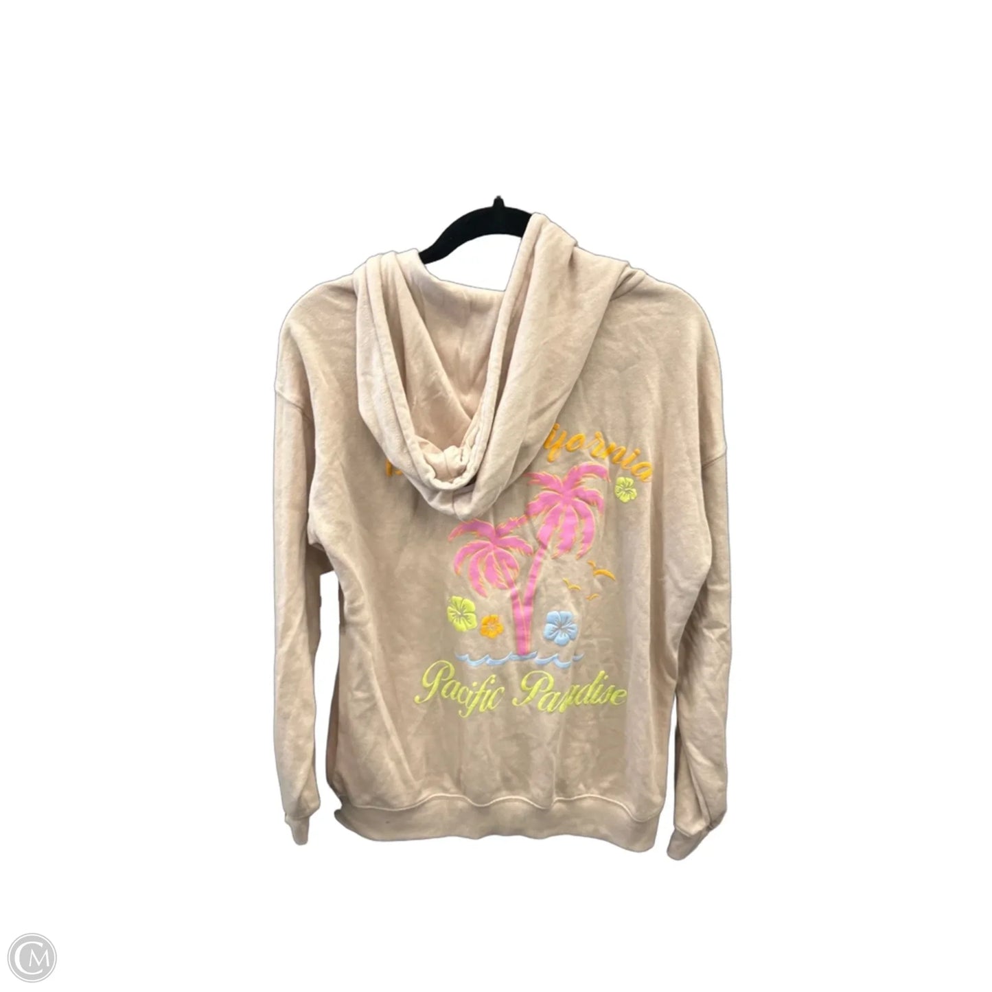 Sweatshirt Hoodie By Ultra Flirt In Tan, Size: S