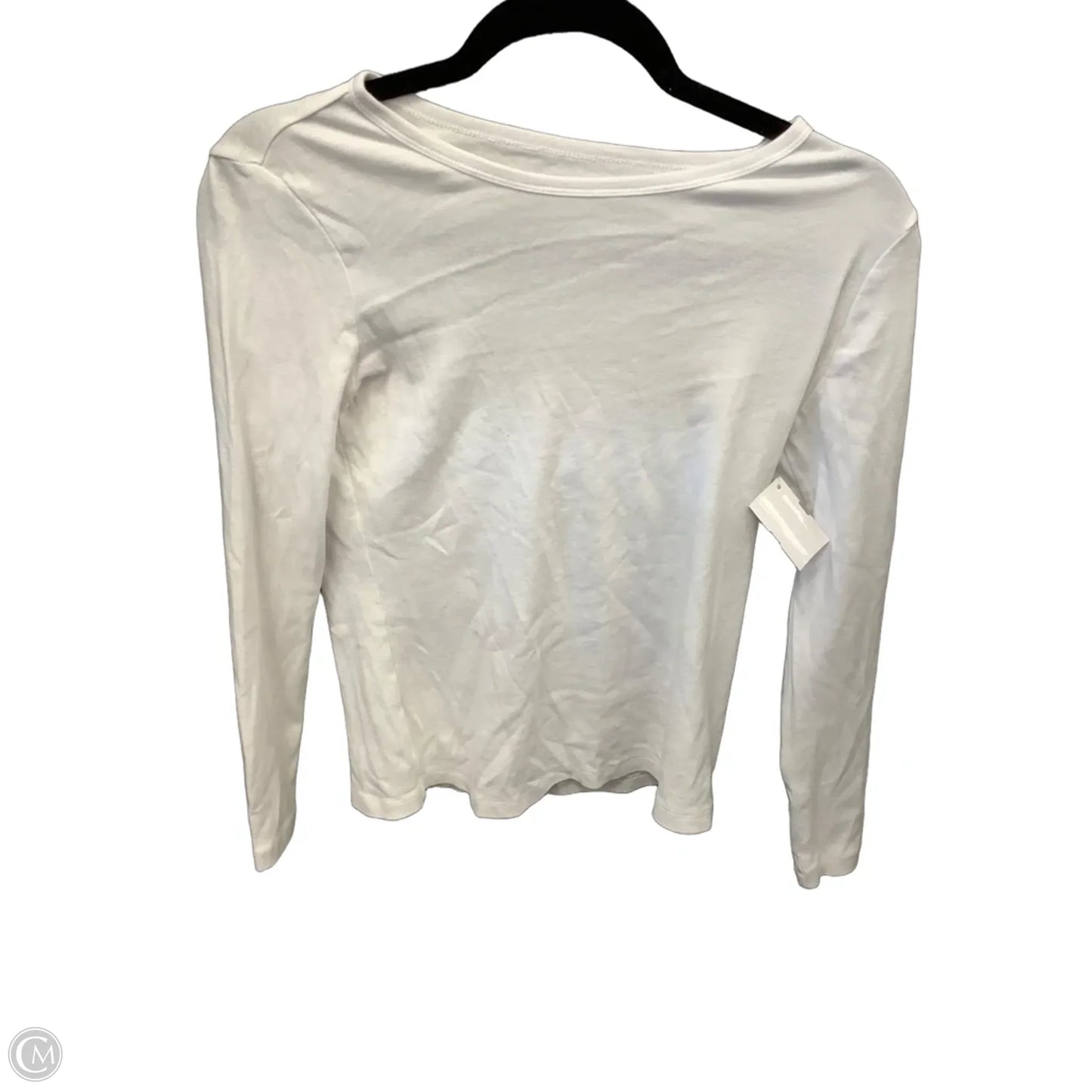 Top Long Sleeve Basic By St Johns Bay In White, Size: Xs