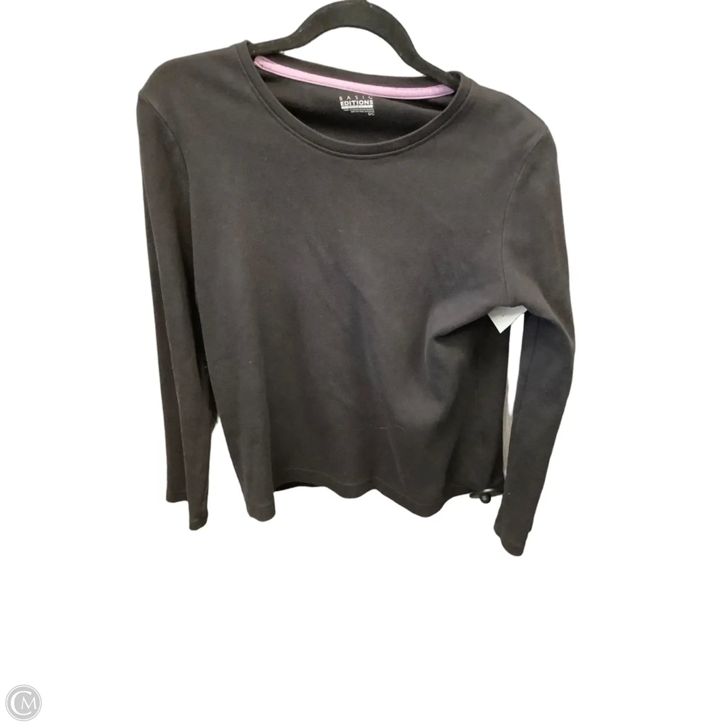 Top Long Sleeve Basic By Basic Editions In Black, Size: S