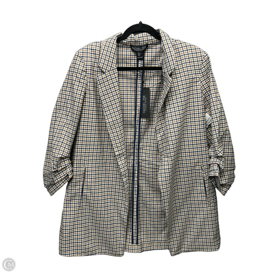 Blazer By Rachel Zoe In Plaid Pattern, Size: L